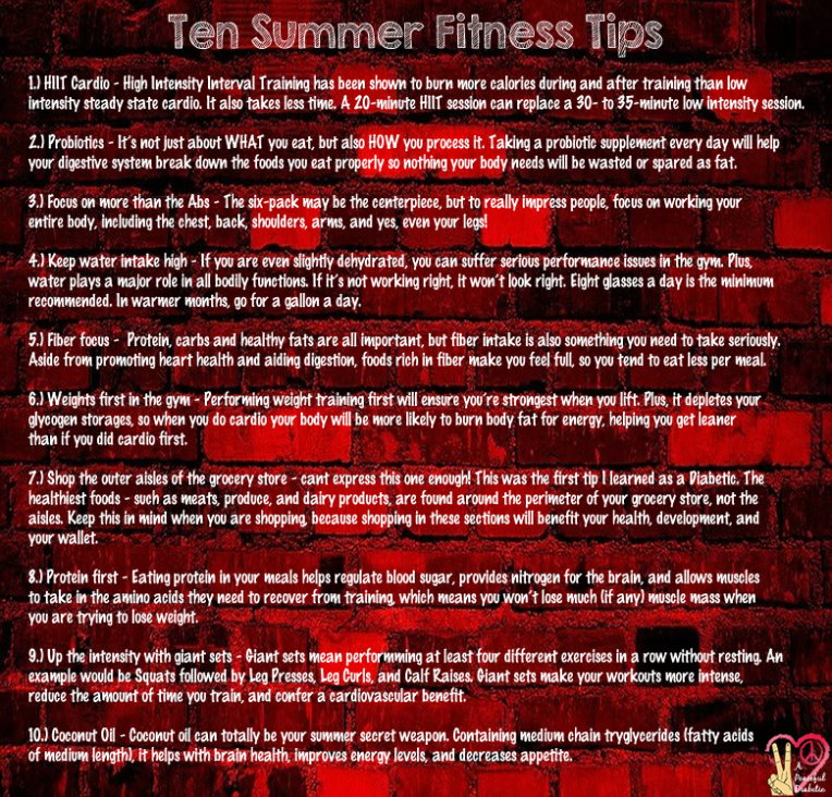 Ten Summer Fitness Tips
